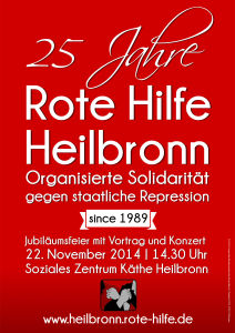 Rote Hilfe 25 Jahre Plakat